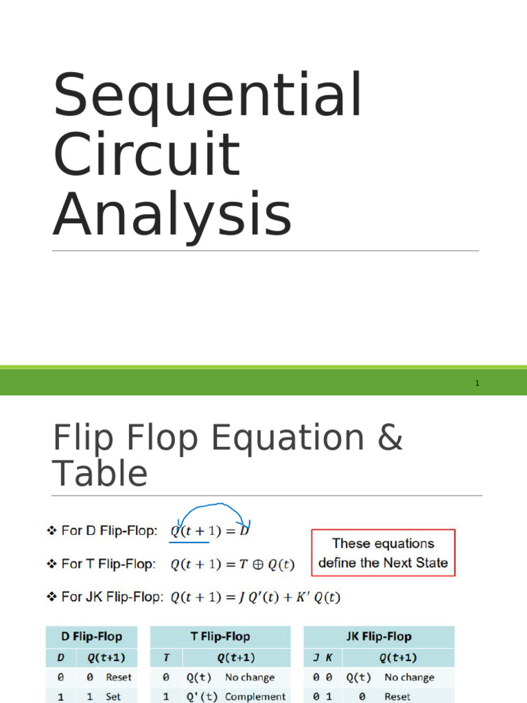 Lect 21 - Sequential Circuit Analysis | PDF | Applied Mathematics ...