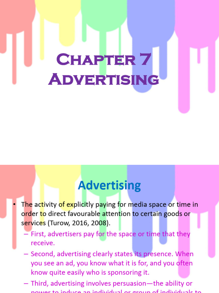 Chapter 7 Introduction to Advertising New Version | PDF | Advertising ...