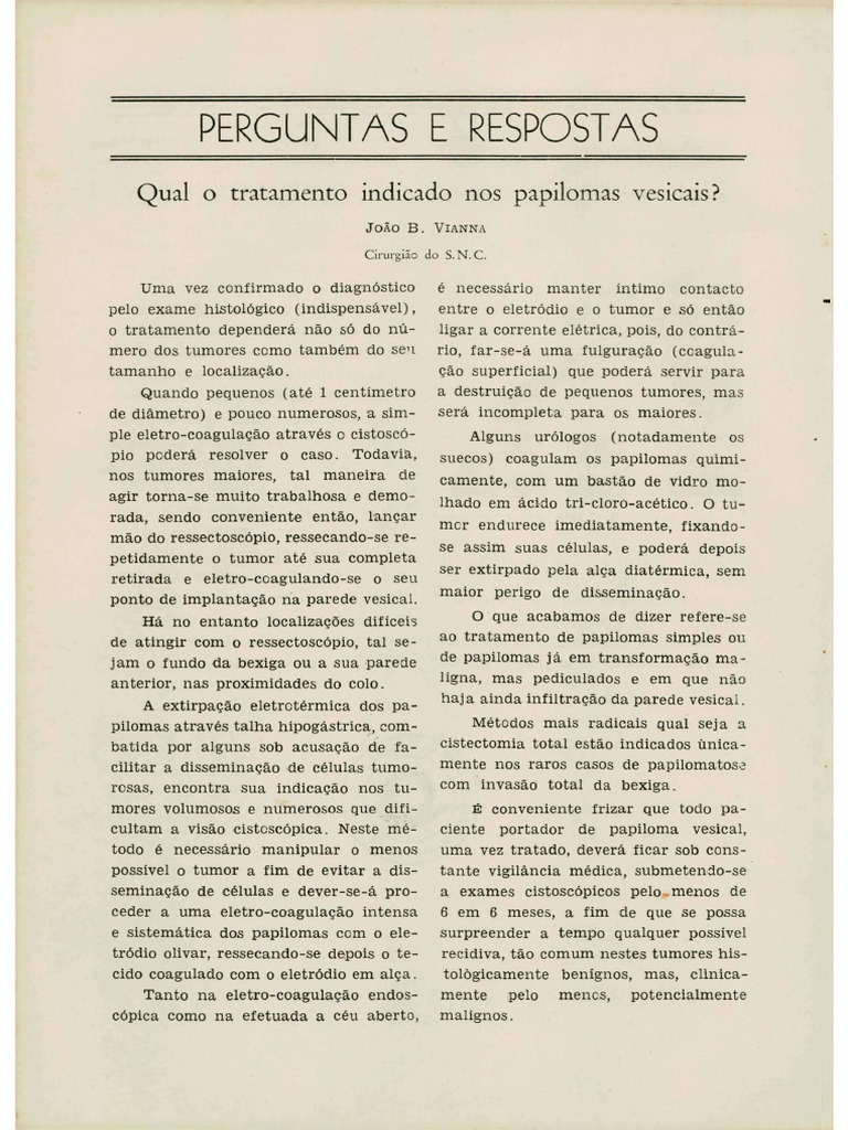 08+-+QUAL+O+TRATAMENTO+INDICADO+NOS+PAPILOMAS+VESICAIS Pag | PDF