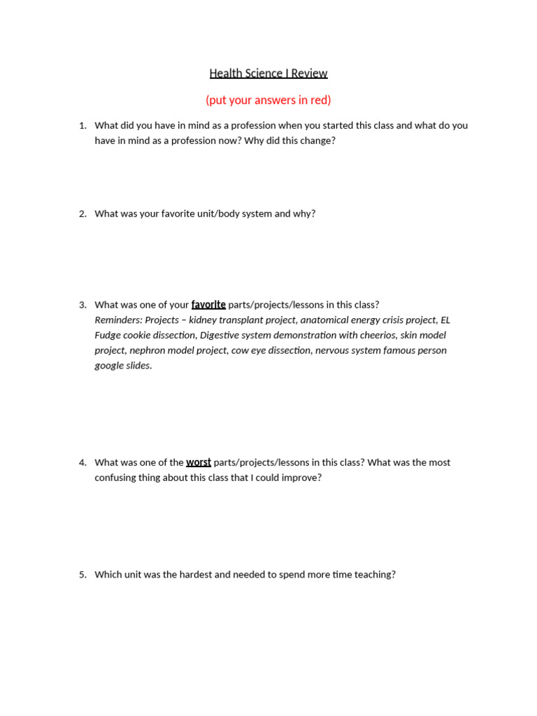 HSI Review of Class | PDF