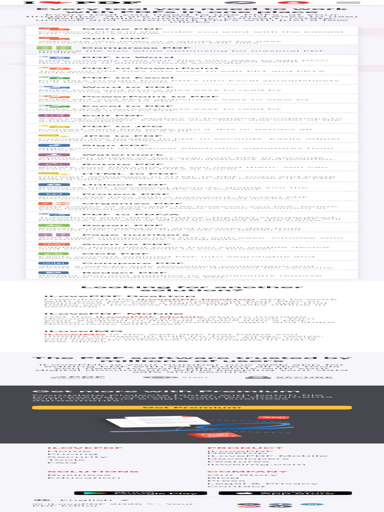 FREE ONLINE PDF TOOLS FOR PDF LOVERS visual data 5