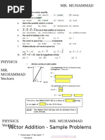 Vector Addition Practice Problems | PDF | Linear Algebra | Algebra