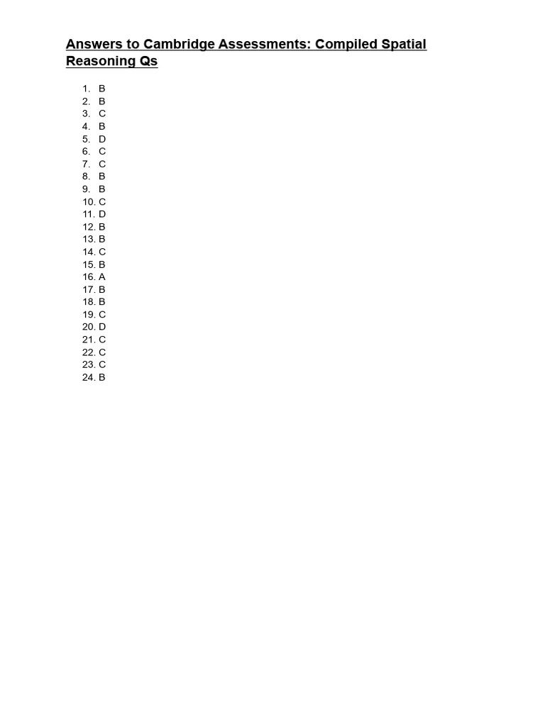 Spatial Reasoning Qs_ Answers | PDF