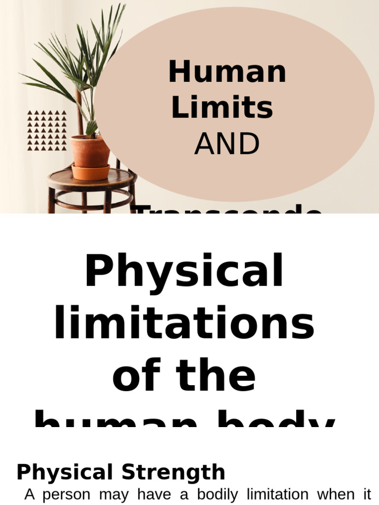Overcoming Human Limitations | PDF | Mental Disorder | Mental Health