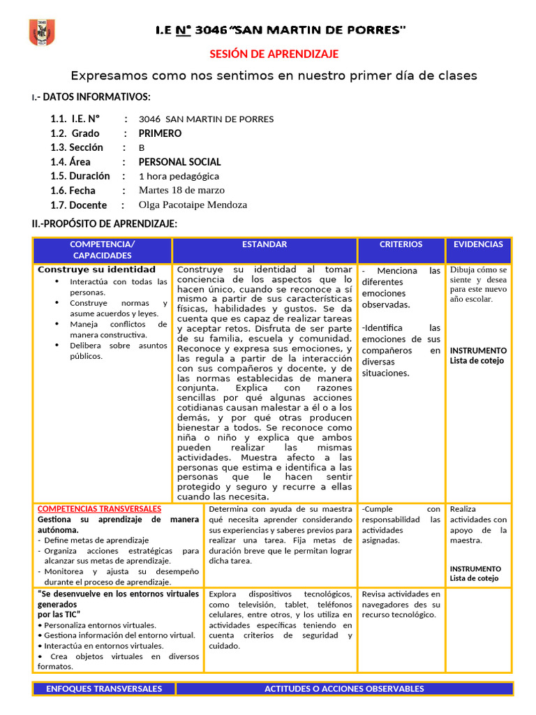 Expresando emociones en el aula | PDF | Aprendizaje | Las emociones