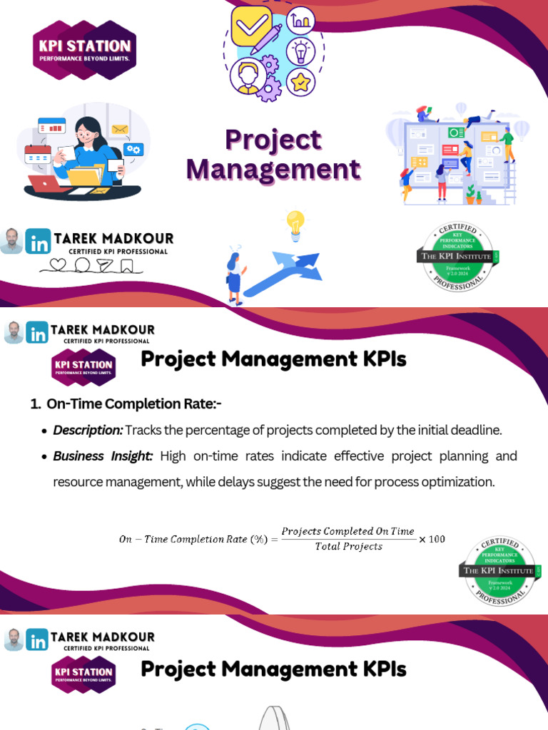 Project Management-إدارة المشاريع | PDF | Performance Indicator ...