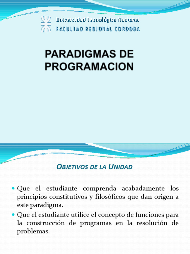Introducción al Paradigma Funcional | PDF | Programacion Funcional ...