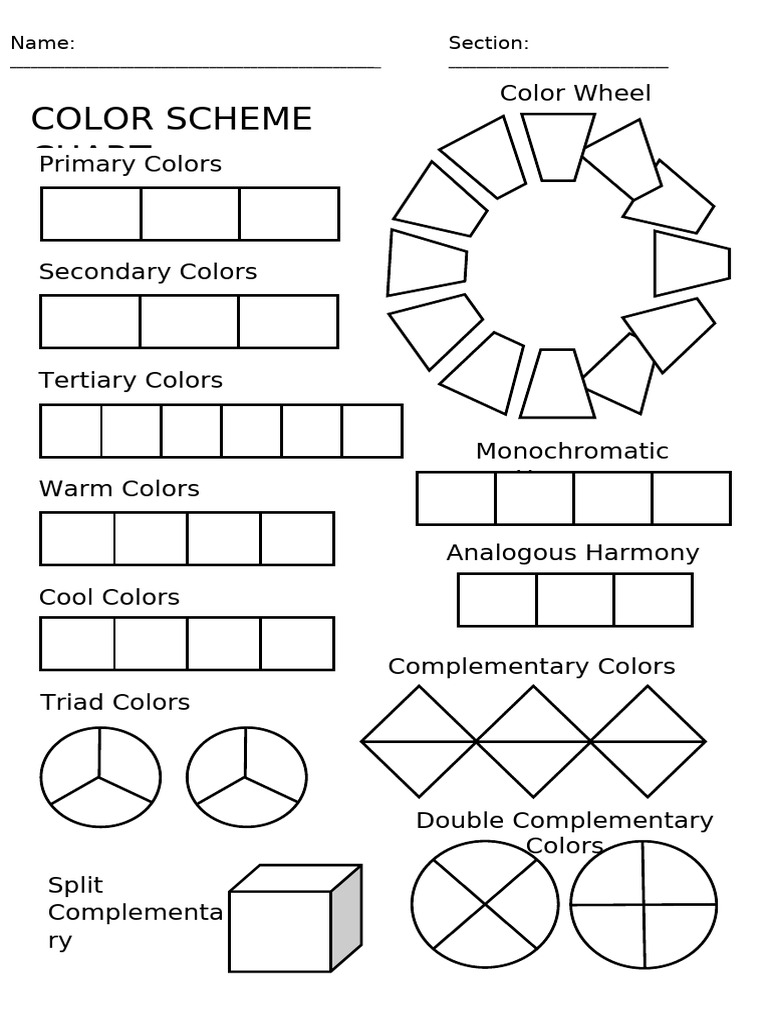 Color Schemes Activity | PDF