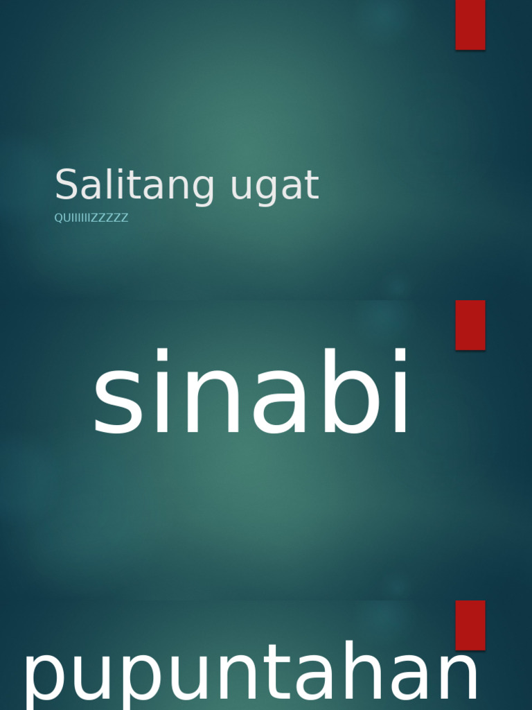 Salitang Ugat | PDF
