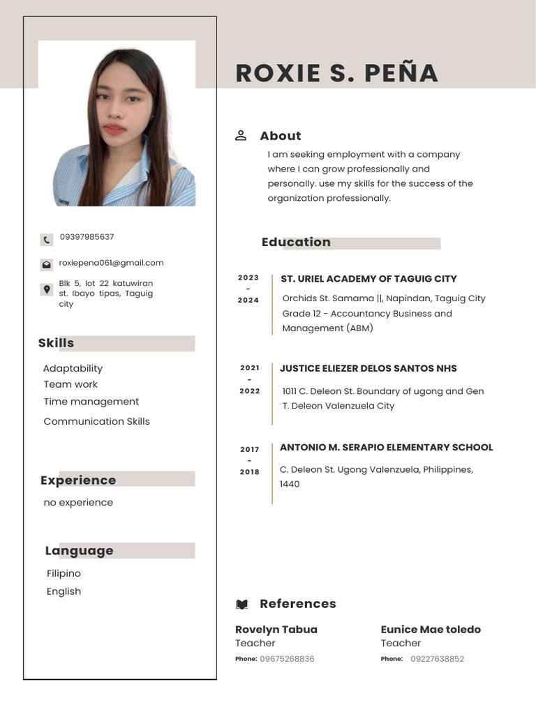 Simple Professional CV Resume.pdf | PDF