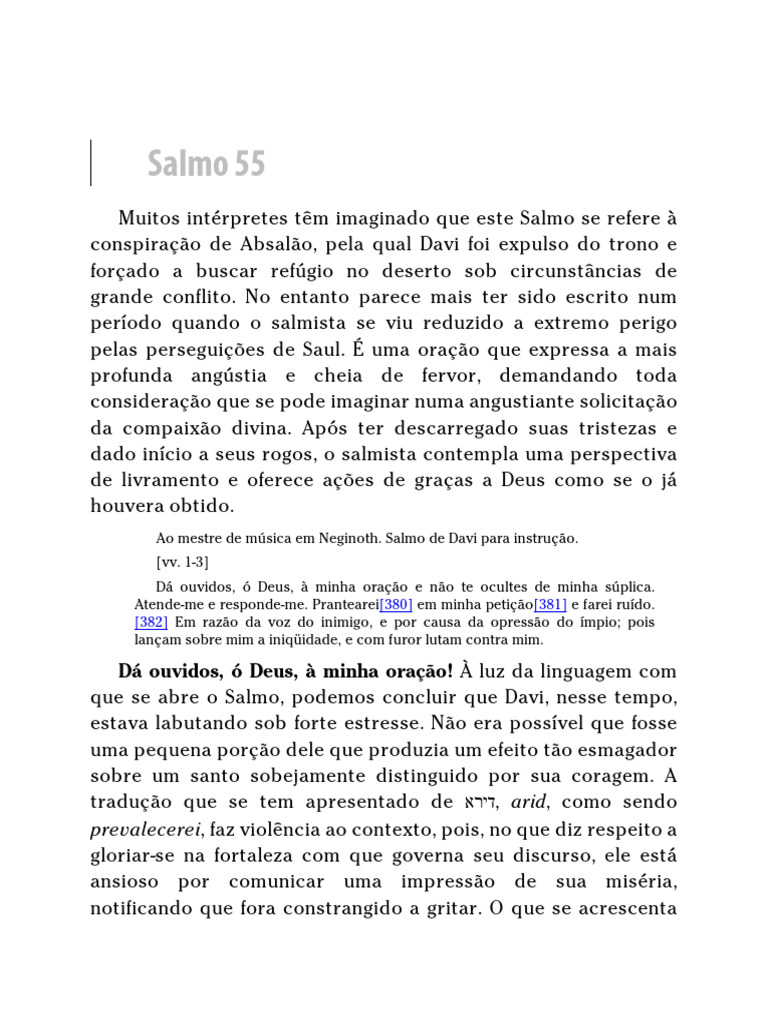 Comentário De Salmos Vol 2 Série Comentários Bíblicos João Calvino