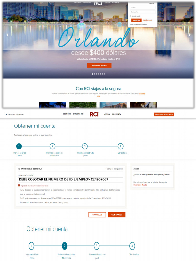 Como Crear Usuario RCI Online | PDF