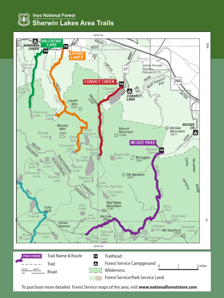 Inyo National Forest Trail Guide | PDF