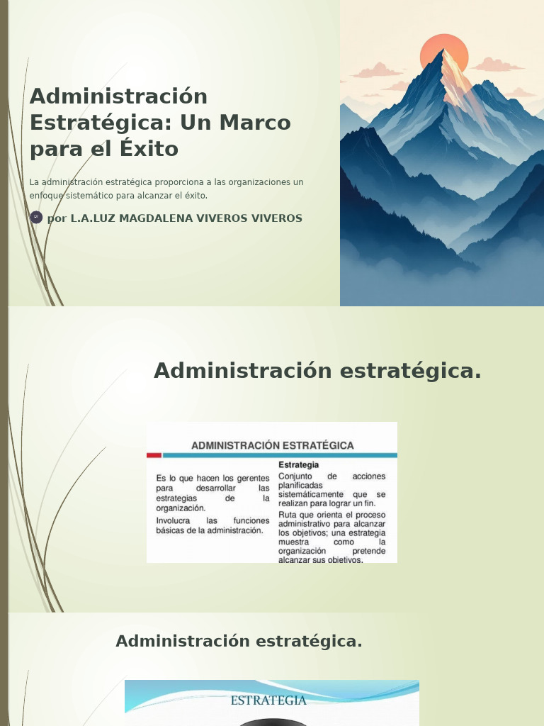 Administracion Estrategica Un Marco Para El Exito | PDF | Business ...