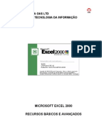 MS Excel 2000: Recursos básicos e avançados para construção