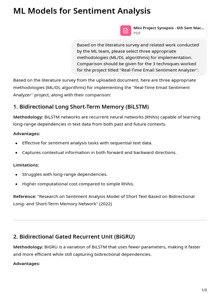 ML Techniques for Email Sentiment Analysis | PDF | Information Science ...