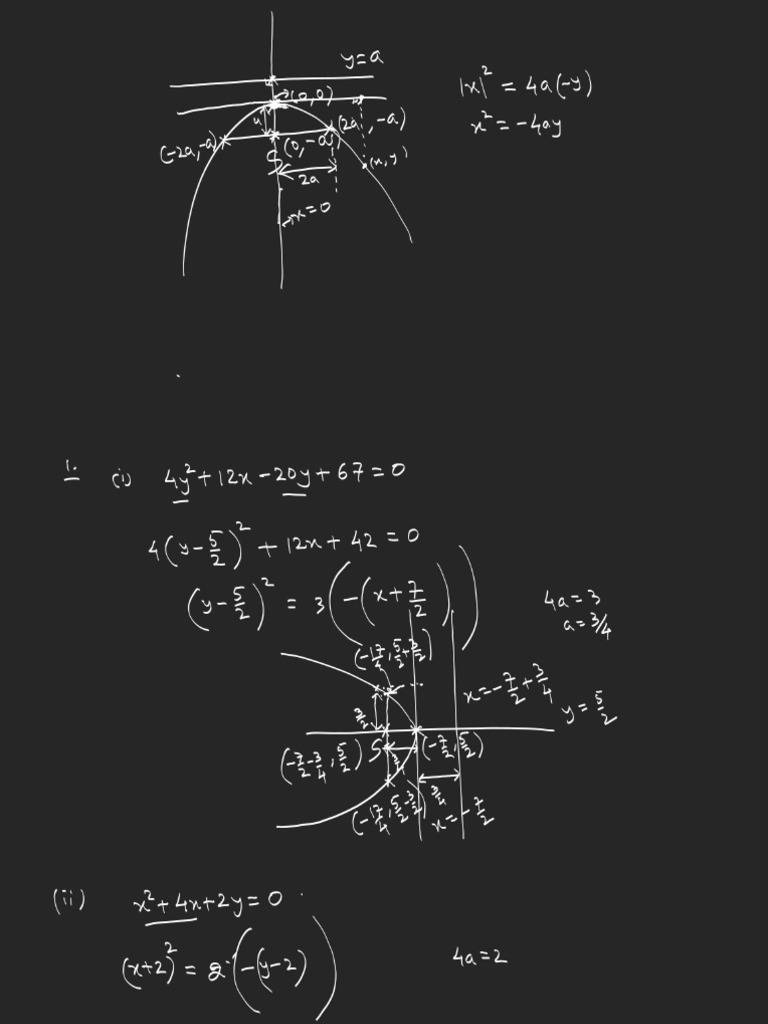 Parabola - L-03 (Class Notes) | PDF
