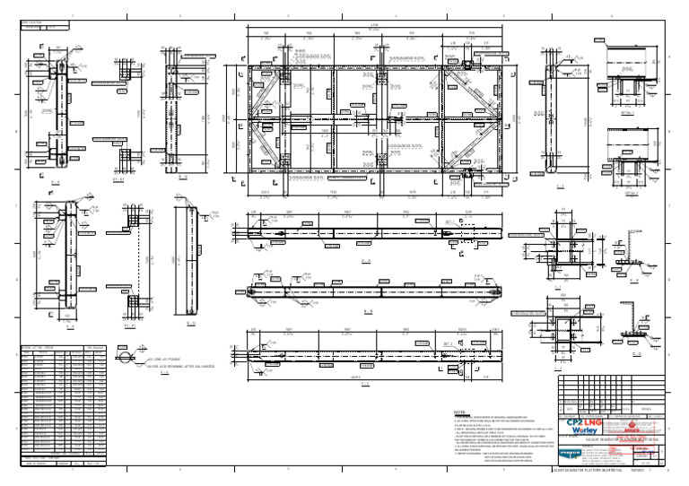 Vacuum Deaerator Platform Beam Details | PDF