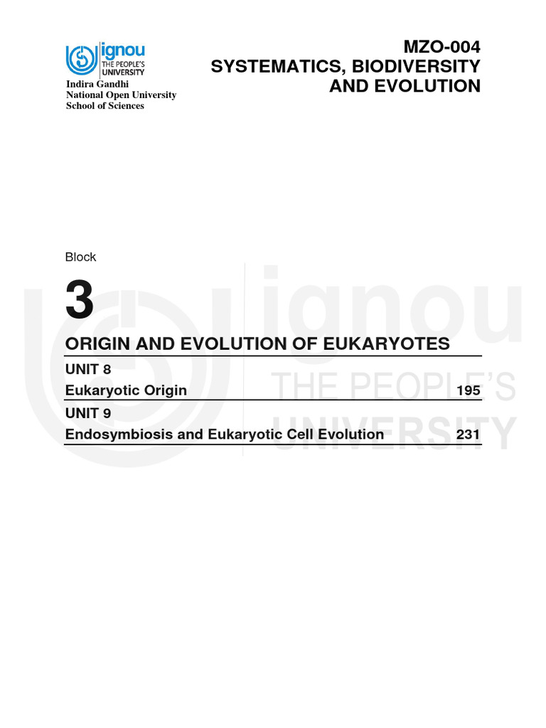 Block-3 | PDF | Eukaryotes | Cell (Biology)