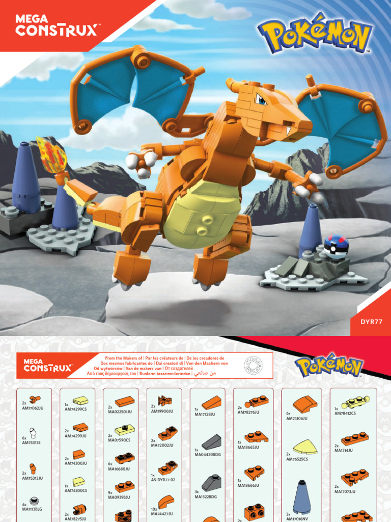 Mega Construx Charizard Instructions | PDF | Video Game Industry ...