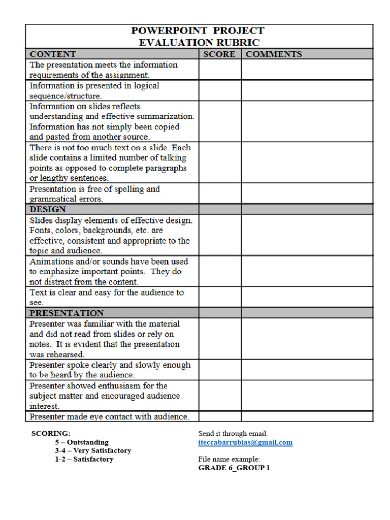 Grade 6 Scoring Criteria Guide | PDF