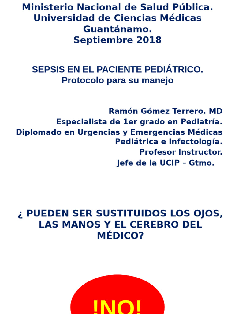 Protocolo de Manejo de Sepsis Pediátrica | PDF | Septicemia | Infección