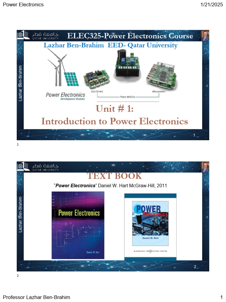 Introduction to Power Electronics Concepts | PDF | Power Electronics ...
