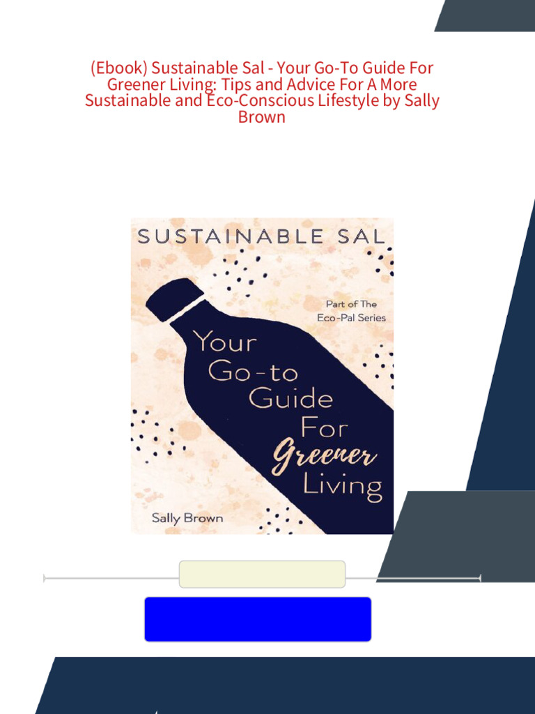 (Ebook) Sustainable Sal - Your Go-To Guide For Greener Living: Tips and ...