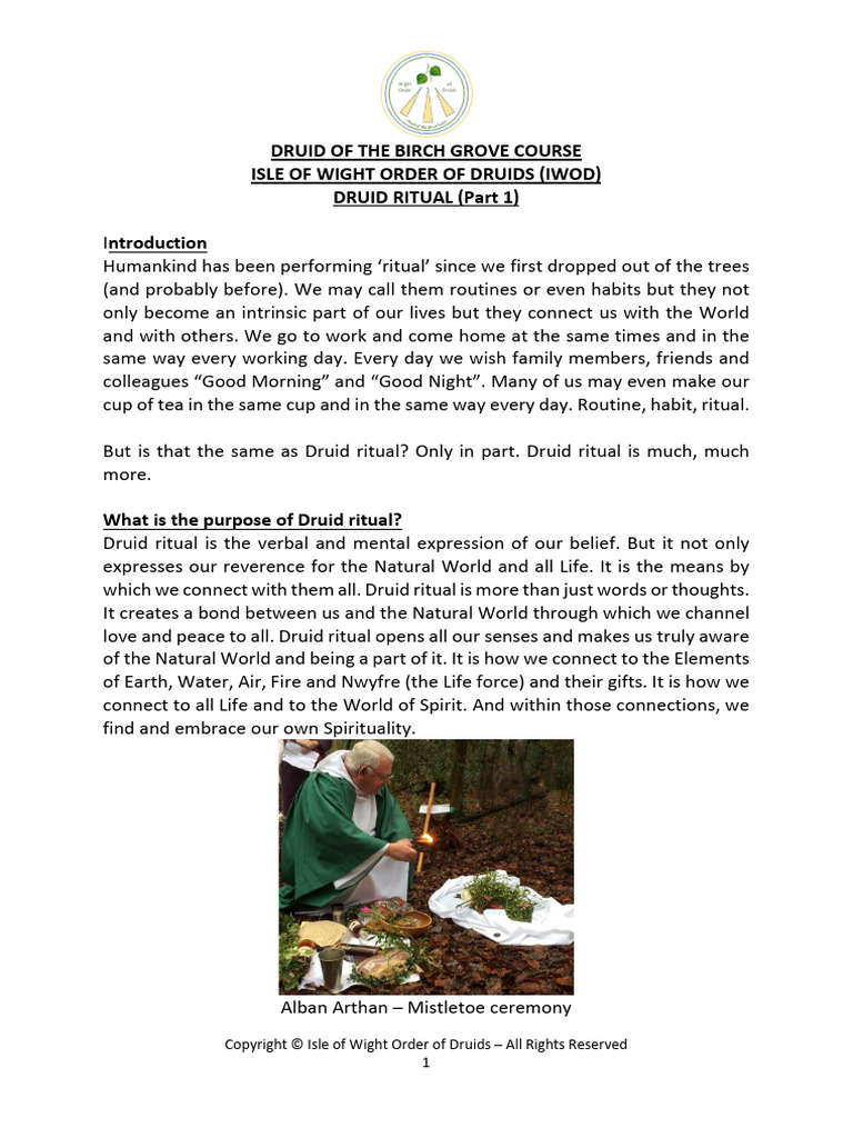 04-Part 1 - Druid Ritual1a - 1736234214675 | PDF | Wheel Of The Year