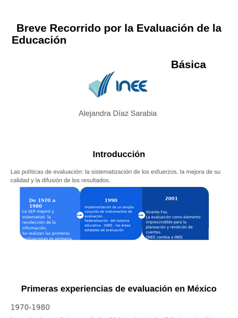 Evaluación de la Educación Básica en México | PDF | Evaluación ...
