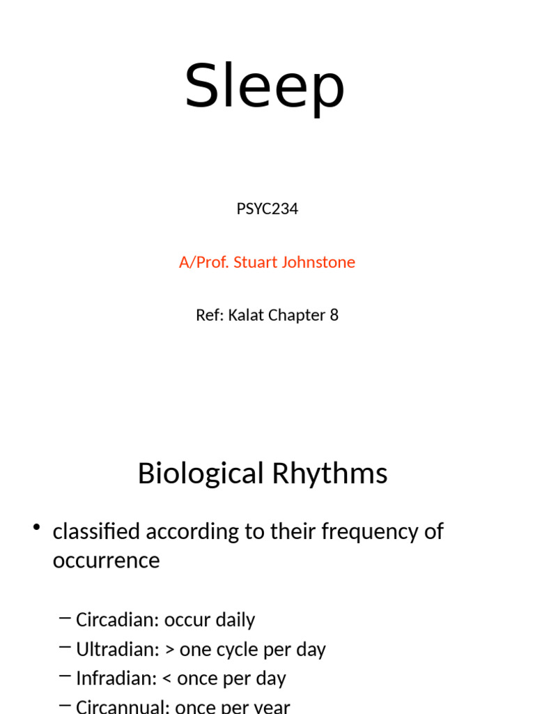 Understanding Sleep and Biological Rhythms | PDF | Sleep | Rapid Eye ...