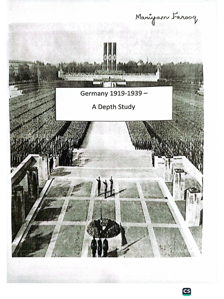 Depth Study Germany PT 1 | PDF