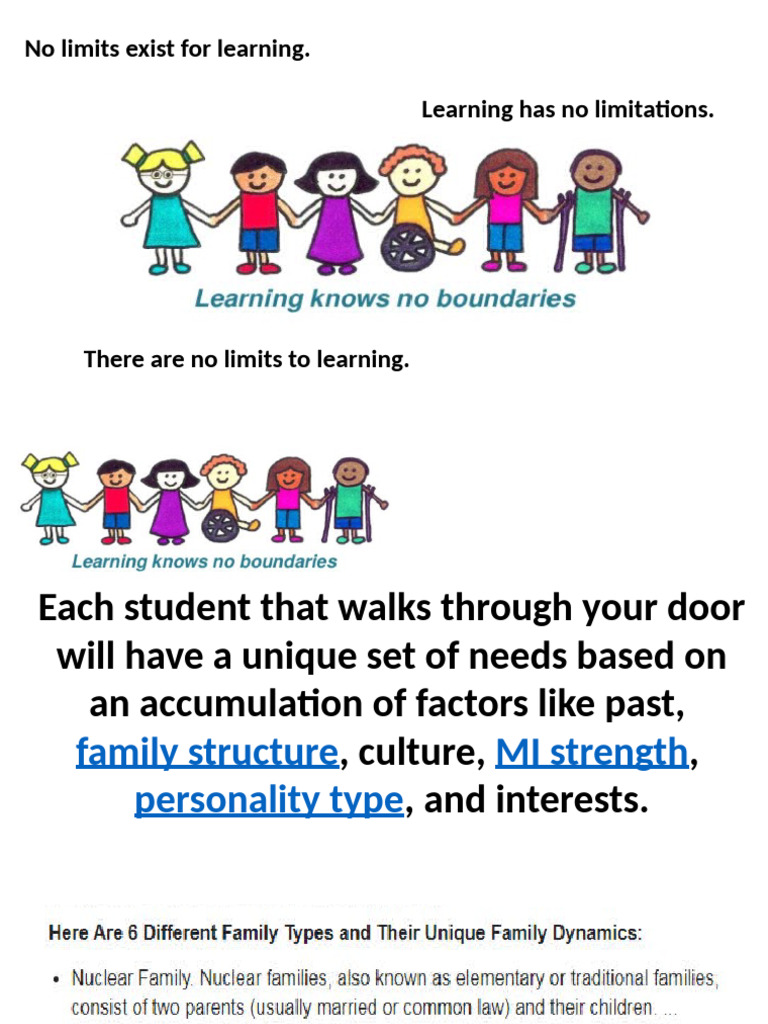 1st Lesson Learnig Knows No Boudaries. SC | PDF | Learning | Knowledge