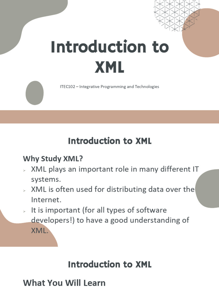 Understanding XML Basics and Uses | PDF | Xml | Html Element