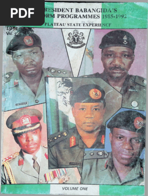 Babangida's Reforms in Plateau State (1985-1992) | PDF