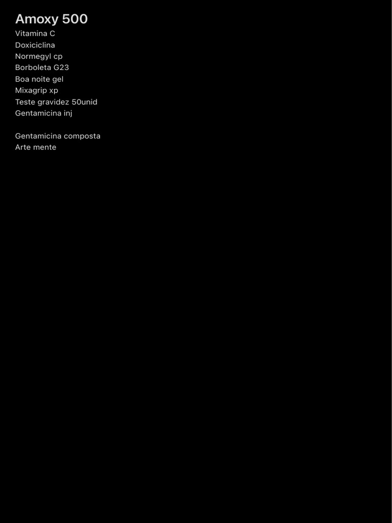 Amoxy 500 | PDF