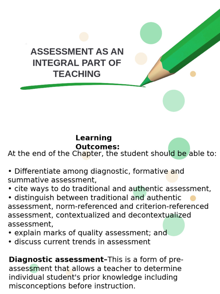 Understanding Assessment Types in Education | PDF | Educational ...