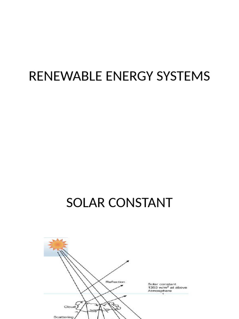 Renewable Energy Systems | PDF