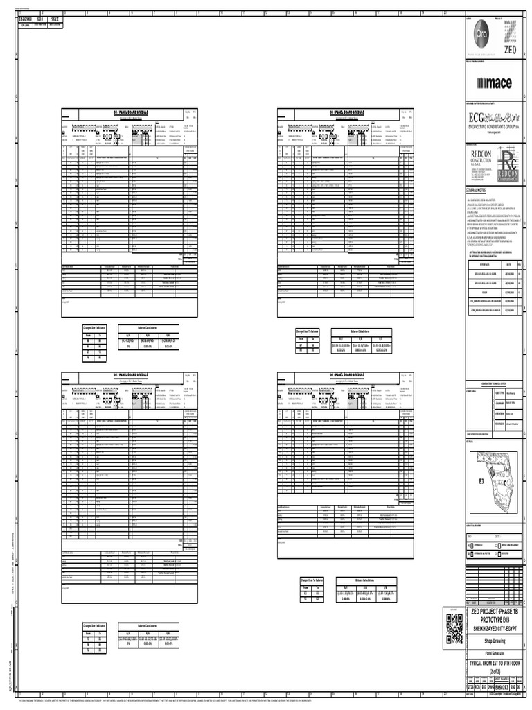 DB/PANEL Board Schedule for Project 2736 | PDF | Electrical Engineering ...