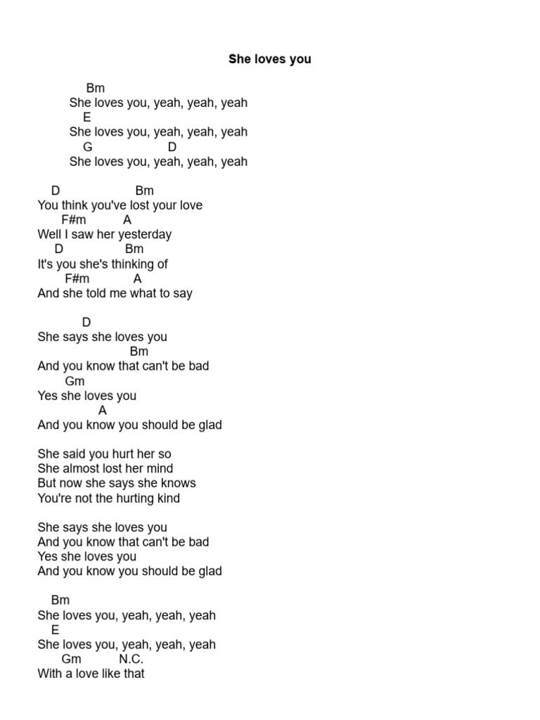 She Loves You | PDF