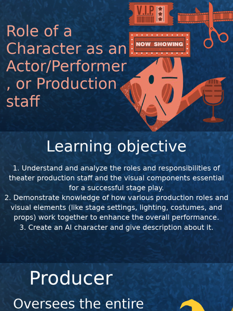 Theater Production Roles Explained | PDF