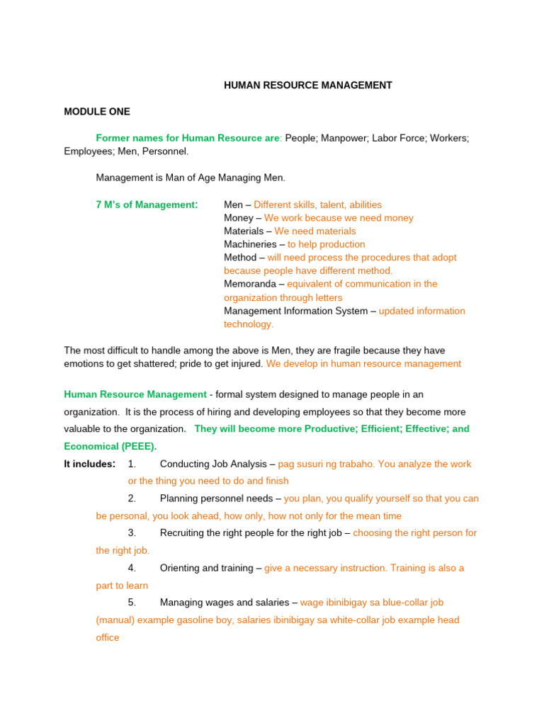 Human Resource Management Essentials | PDF | Cost Of Living ...
