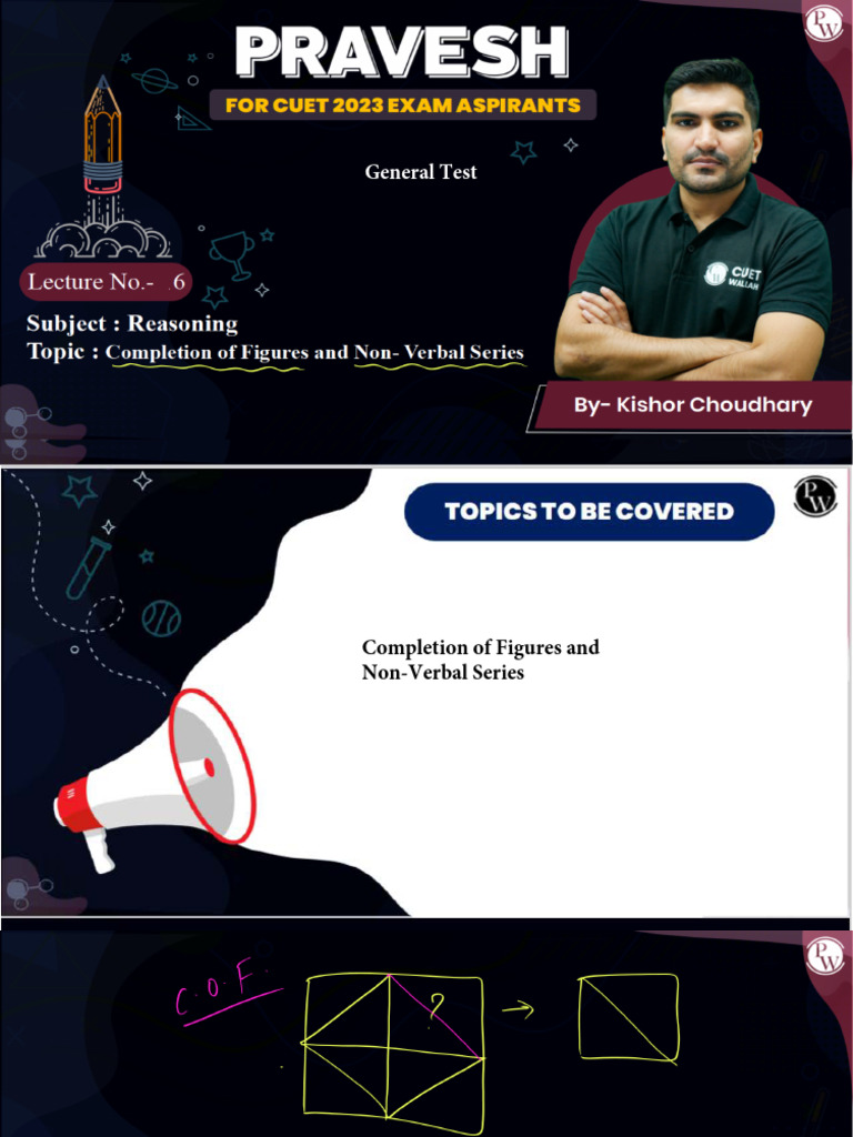 Reasoning 06 - Class Notes - Pravesh Batch For CUET (General Test) | PDF