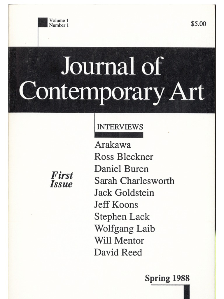 Journal of Contemporary Art