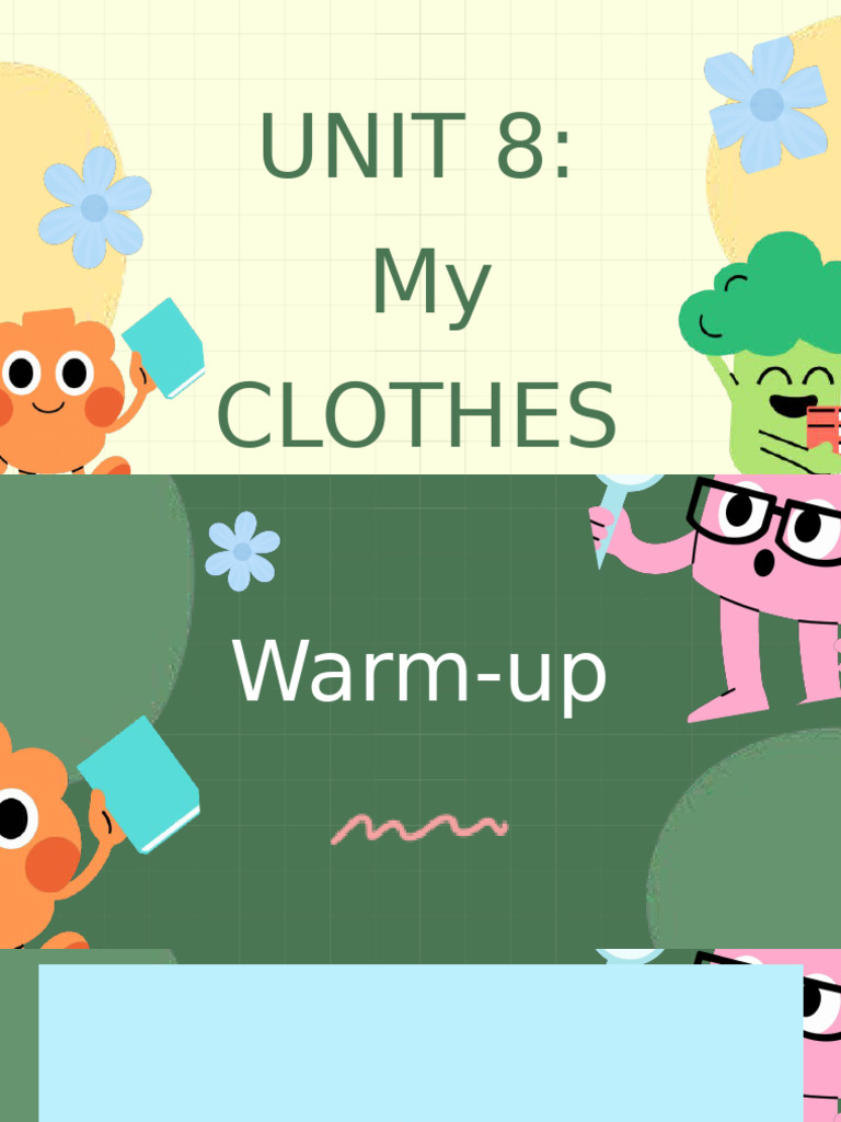 Unit 8 MY CLOTHES EXTRA 26-3 | PDF