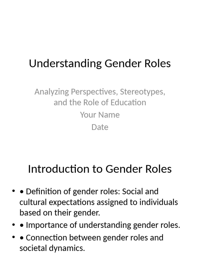Promoting Gender Equality Through Education | PDF | Gender Role ...