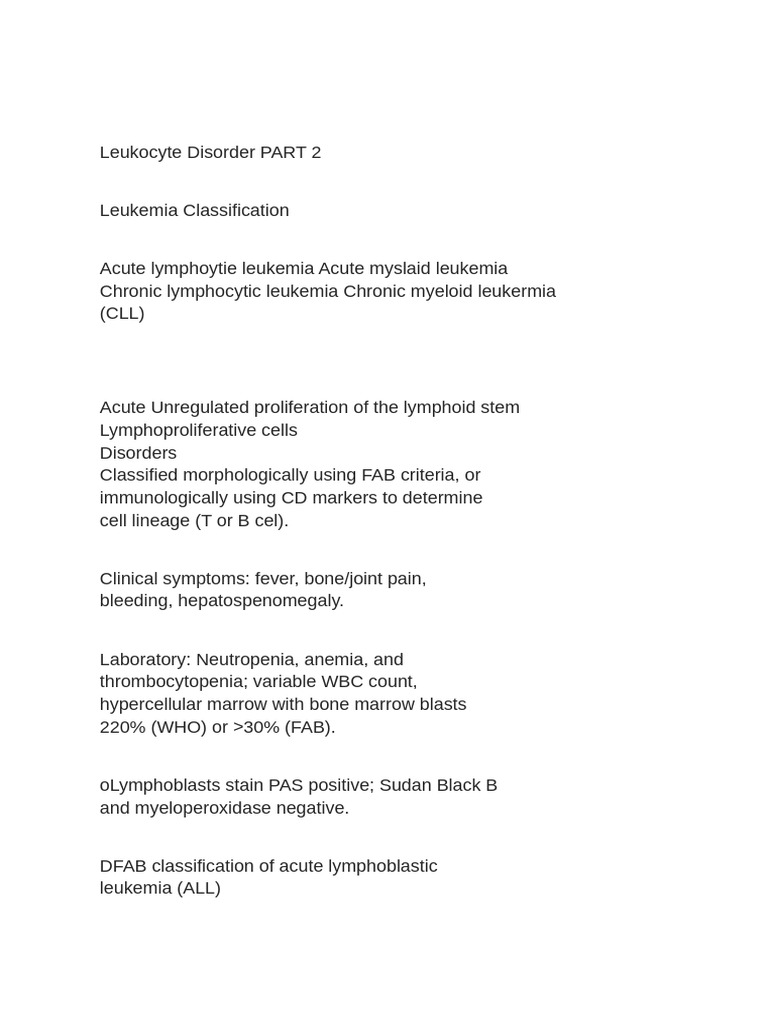 Leukemia and Lymphoproliferative Disorders | PDF | Lymphoma | Multiple ...