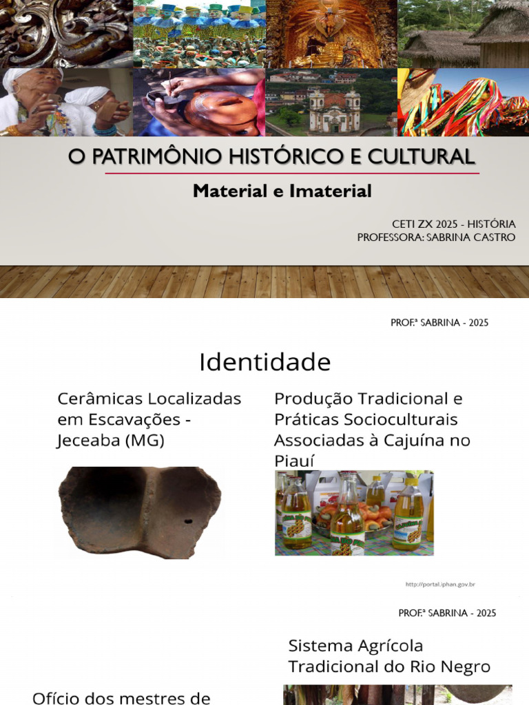 Patrimônio Cultural: Material e Imaterial | PDF | Herança cultural