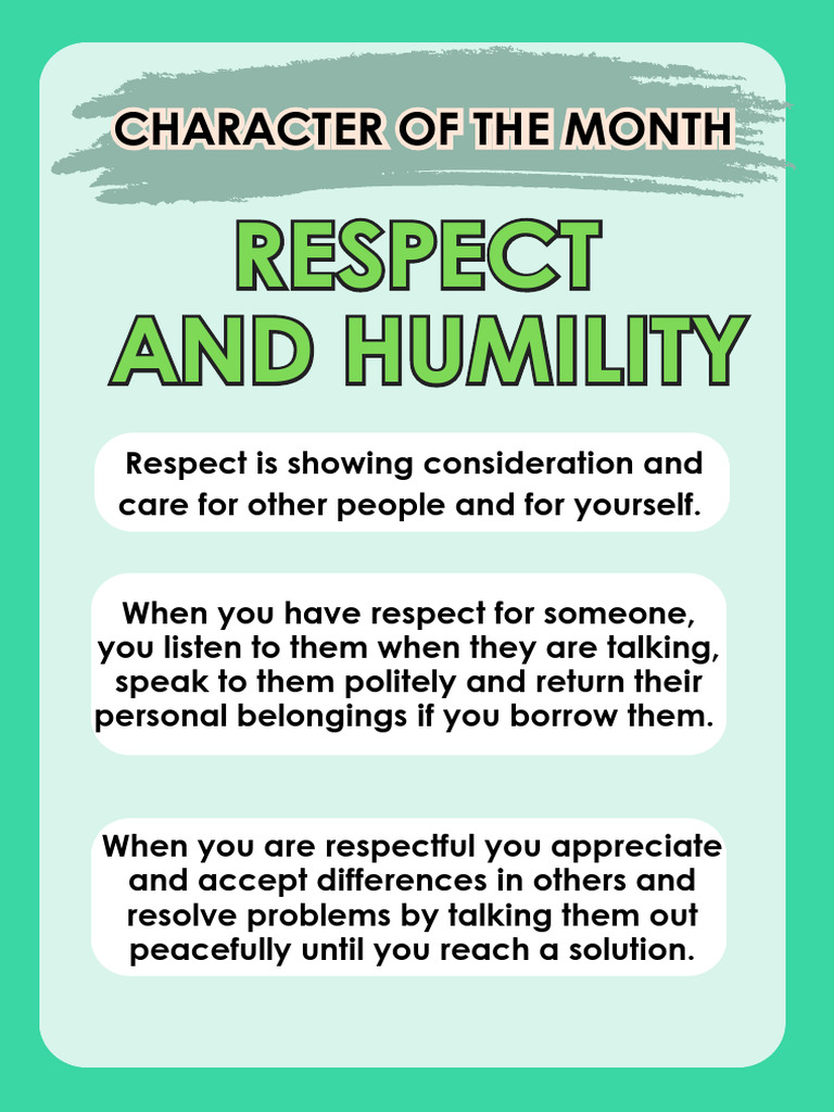 Understanding Respect and Humility | PDF