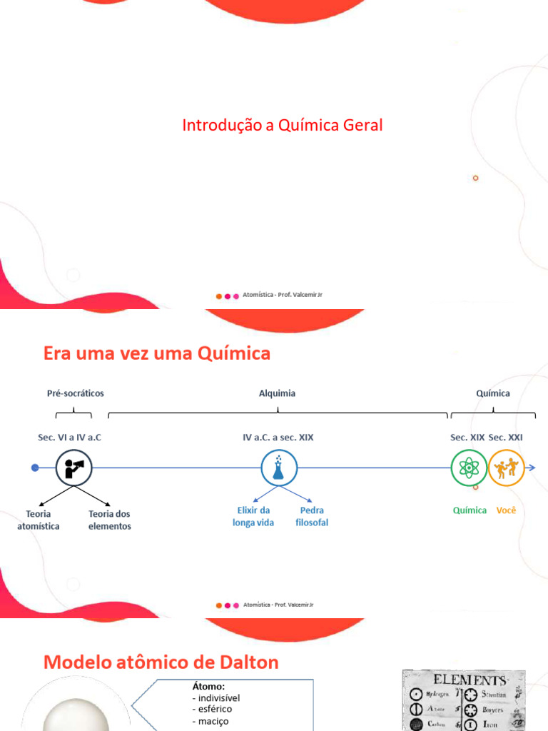 Fundamentos da Atomística na Química | PDF | Elétron | Química